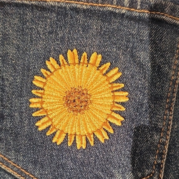 Upcycled Heart Denim Skirt - Picture 3 of 8